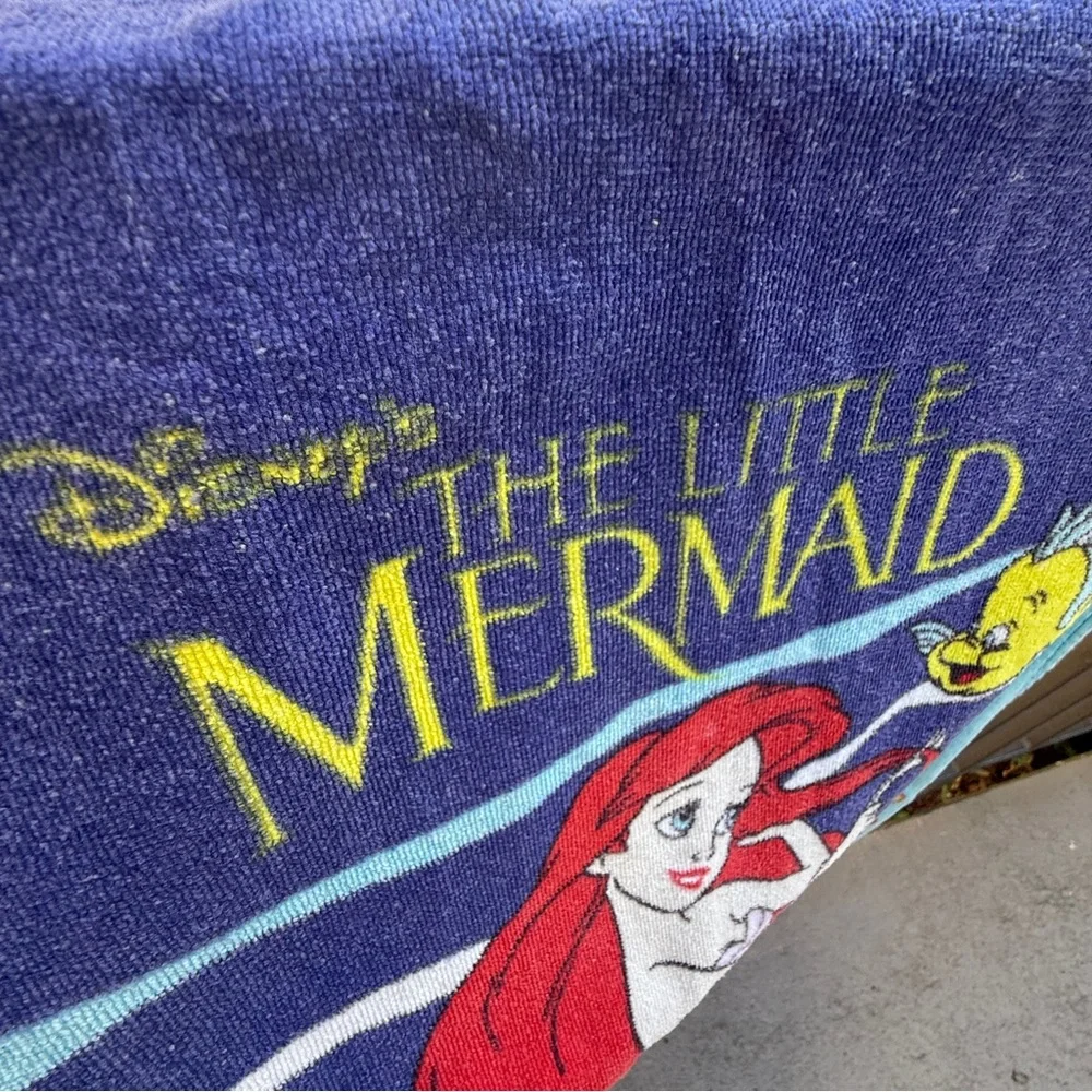 VTG Disney The Little Mermaid 90's Kids Beach Towel‎ Jay Franco & Sons